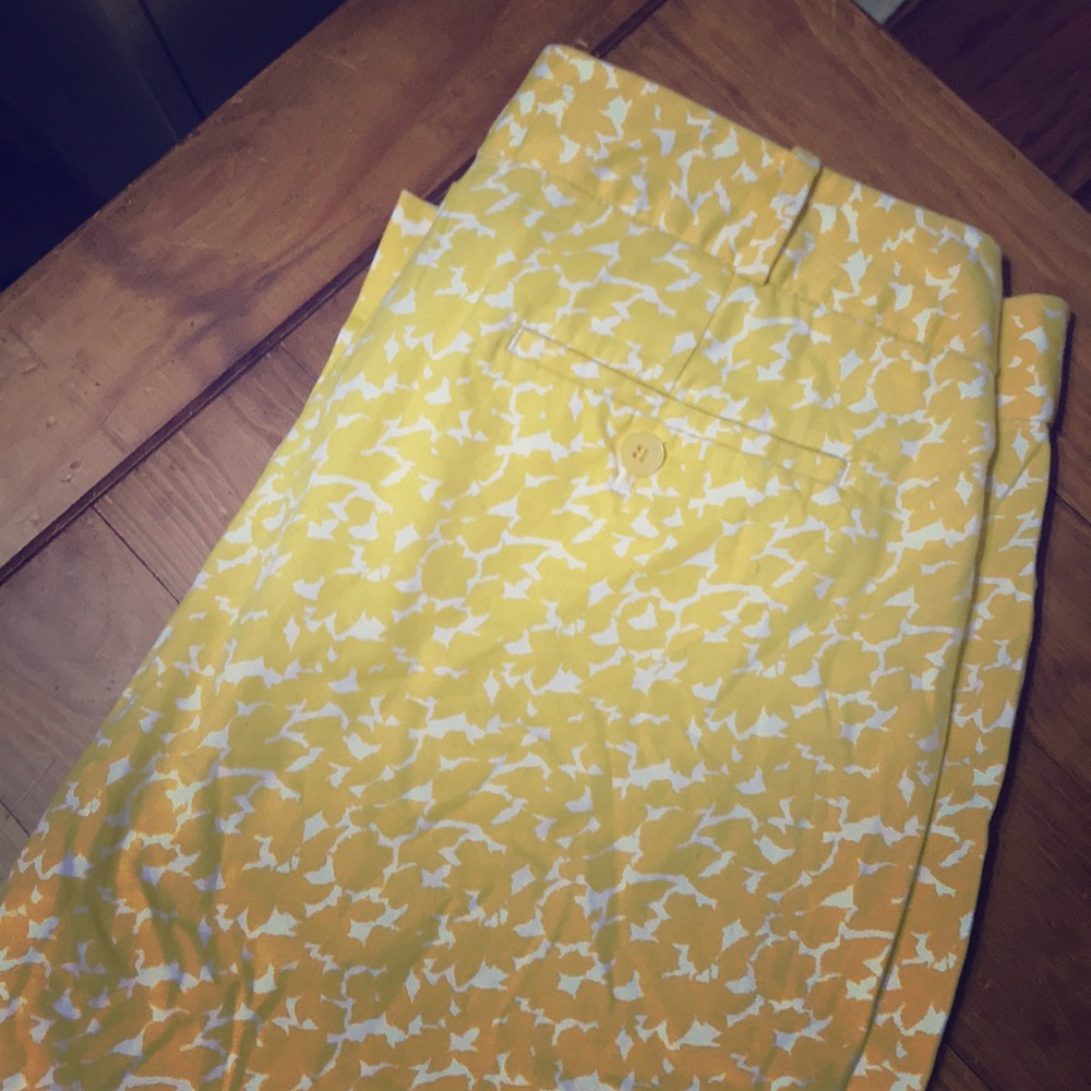 Talbots Curvy Fit Yellow Trousers